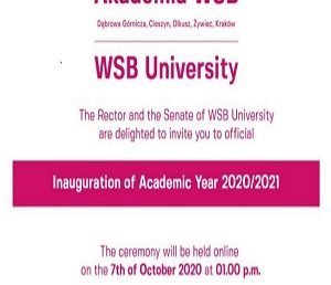 دعوة إلى الافتتاح الافتراضي للسنة الأكاديمية 2020/2021