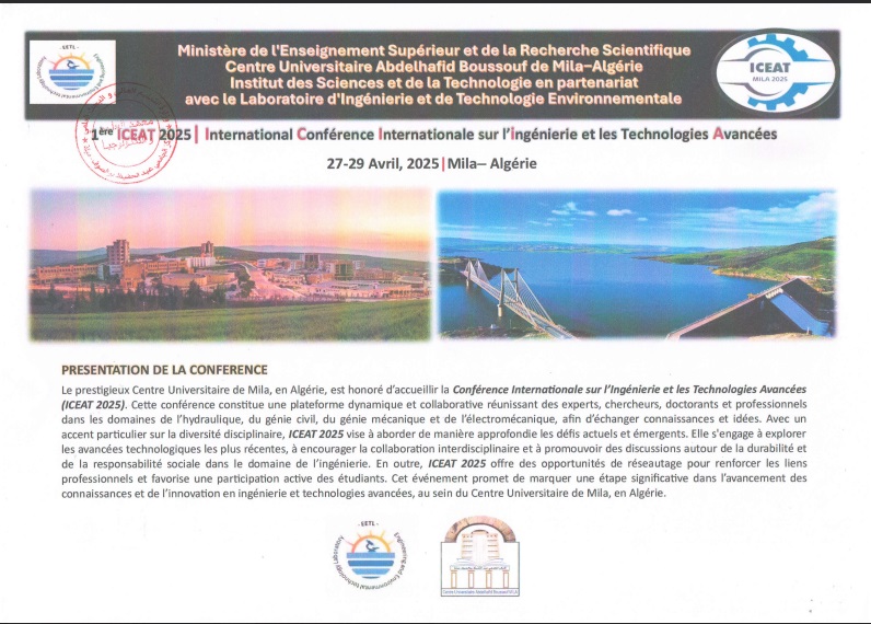 1ère ICEAT / Conférence Internationale