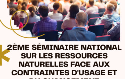 2ème Séminaire National sur les Ressources Naturelles face aux Contraintes d&rsquo;Usage et du Changement Climatique (SENACUC 2026), 27-28 Avril 2026, Mila, Présidente du Séminaire: Dr.KHERIEF NACEREDDINE Saliha