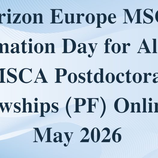 Horizon Europe MSCA Information Day for Algeria: MSCA Postdoctoral Fellowships (PF) Online 20 May 2026