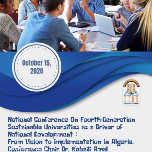 National Conference On Fourth-Generation Sustainable Universities as a Driver of National Development :