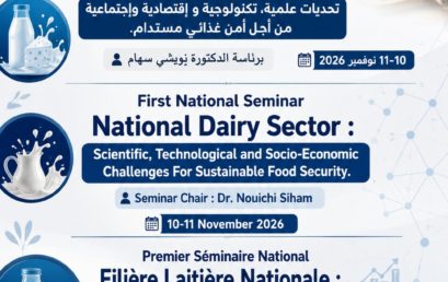 st National Seminar National Dairy Sector : Scientific , Technological and Socio-Economic        Challenges For Sustainable Food Security .